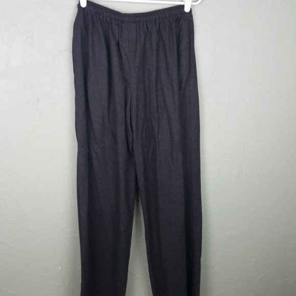 ESKANDAR Wool Wide Leg Pants Elastic Drawstring - Picture 4 of 8